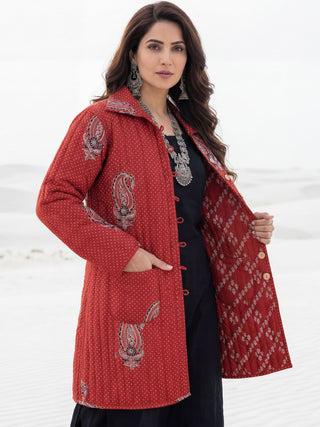 Shishir Yashi Ajrakh Quilted Reversible Jacket