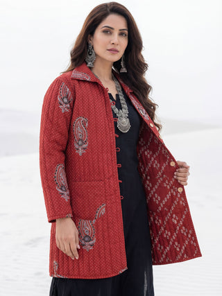 Shishir Yashi Ajrakh Quilted Reversible Jacket