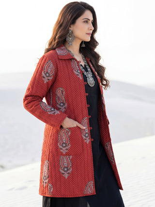 Shishir Yashi Ajrakh Quilted Reversible Jacket