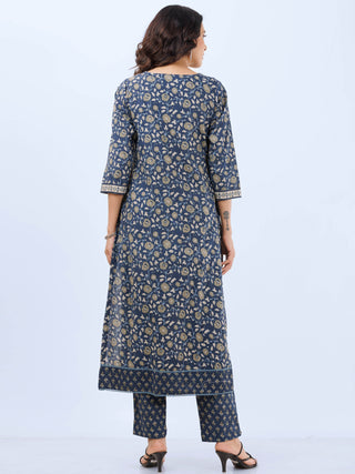 Aina Madhuri Set Of Kurta Pants Kota Dupatta