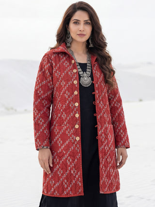 Shishir Yashi Ajrakh Quilted Reversible Jacket