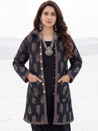 Shishir Ojasvi Ajrakh Quilted Reversible Jacket