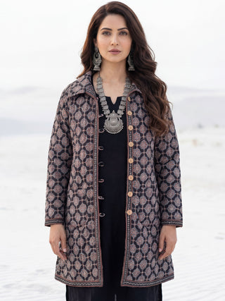 Shishir Ojasvi Ajrakh Quilted Reversible Jacket