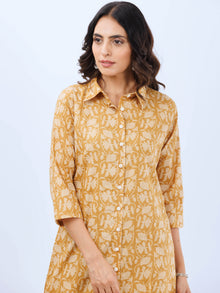 Hand Block Printed Cotton Fabric Per Meter - F001F2982