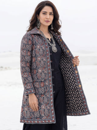 Shishir Ishita Ajrakh Quilted Reversible Jacket