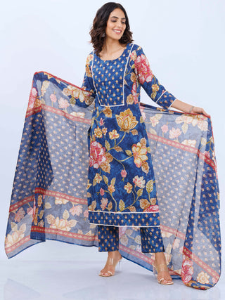 Aina Tanu Set Of Kurta Pants Dupatta