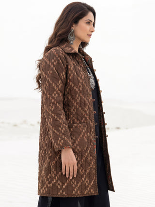 Shishir Ruhi Ajrakh Quilted Reversible Jacket