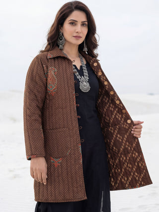Shishir Ruhi Ajrakh Quilted Reversible Jacket