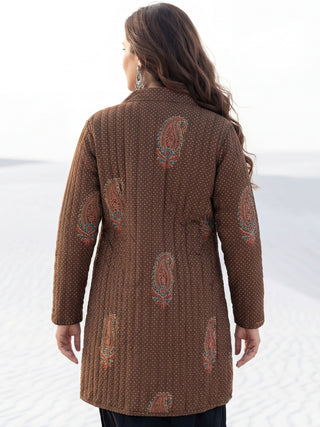 Shishir Ruhi Ajrakh Quilted Reversible Jacket