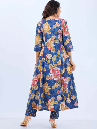 Aina Medha Set Of Kalidar Kurta Pants Dupatta