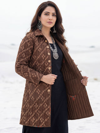 Shishir Ruhi Ajrakh Quilted Reversible Jacket