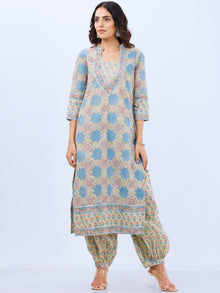 Aina Ritu Set Of Kurta Pants Kota Dupatta