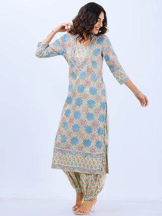Aina Ritu Set Of Kurta Pants Kota Dupatta