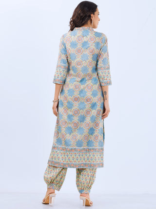 Aina Ritu Set Of Kurta Pants Kota Dupatta