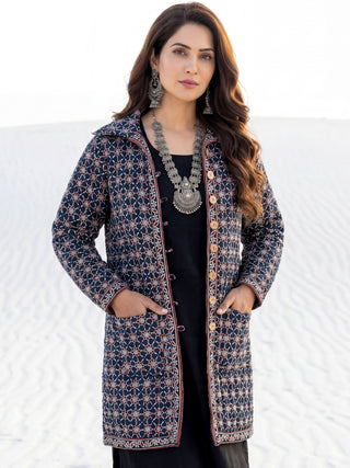 Shishir Mansi Ajrakh Quilted Reversible Jacket