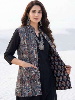 Shishir Padma Quilted Reversible Sleeveless Jacket