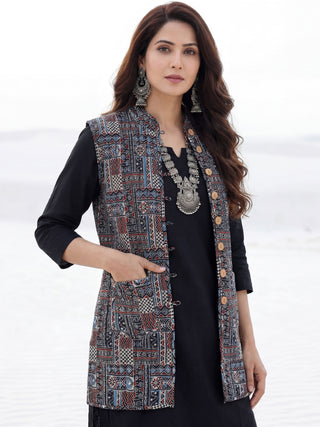 Shishir Padma Quilted Reversible Sleeveless Jacket
