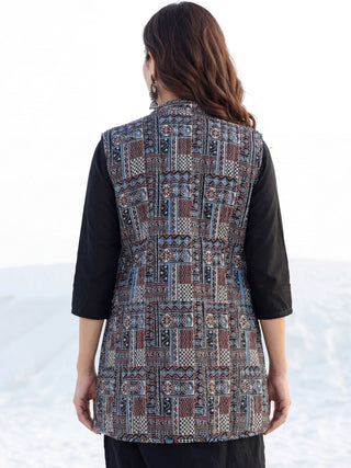 Shishir Padma Quilted Reversible Sleeveless Jacket