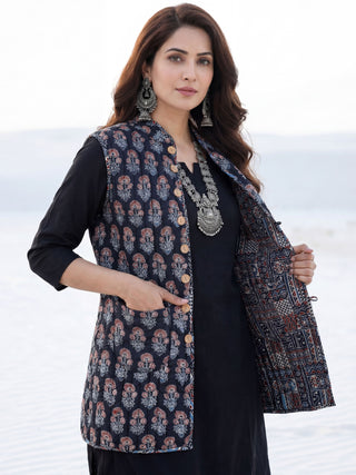 Shishir Padma Quilted Reversible Sleeveless Jacket