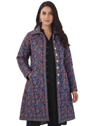 Shishir Diya Ajrakh Quilted Reversible Jacket
