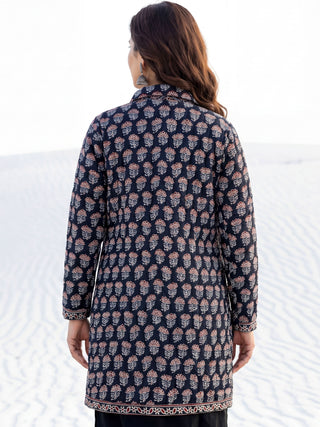 Shishir Devyani Ajrakh Quilted Reversible Jacket