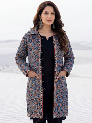 Shishir Devyani Ajrakh Quilted Reversible Jacket