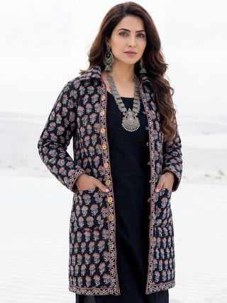 Shishir Devyani Ajrakh Quilted Reversible Jacket