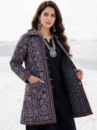 Shishir Utsavi Ajrakh Quilted Reversible Jacket