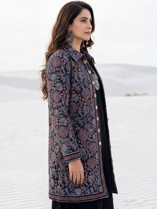 Shishir Utsavi Ajrakh Quilted Reversible Jacket