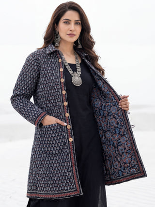 Shishir Utsavi Ajrakh Quilted Reversible Jacket