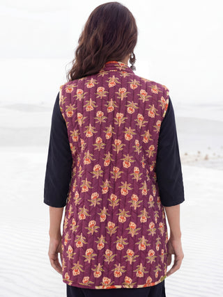 Shishir Rutba Quilted Reversible Sleeveless Jacket