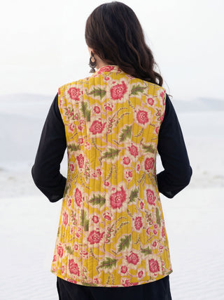 Shishir Heena Quilted Reversible Sleeveless Jacket