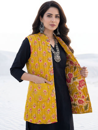 Shishir Heena Quilted Reversible Sleeveless Jacket