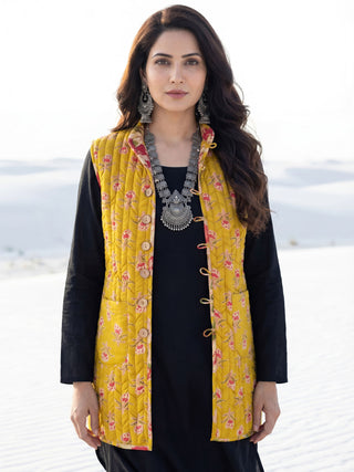 Shishir Heena Quilted Reversible Sleeveless Jacket