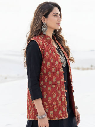 Shishir Naina Quilted Reversible Sleeveless Jacket