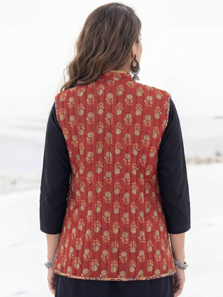 Shishir Naina Quilted Reversible Sleeveless Jacket