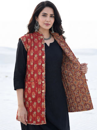 Shishir Naina Quilted Reversible Sleeveless Jacket