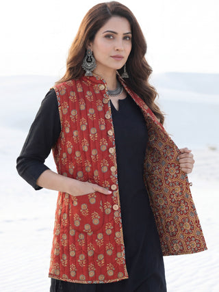 Shishir Naina Quilted Reversible Sleeveless Jacket