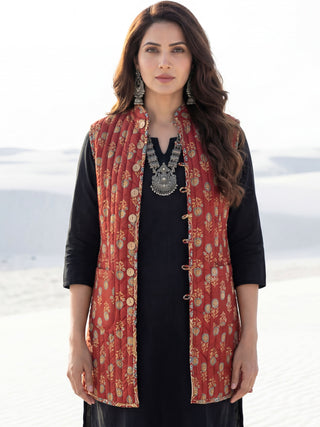 Shishir Naina Quilted Reversible Sleeveless Jacket