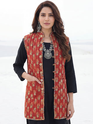 Shishir Naina Quilted Reversible Sleeveless Jacket