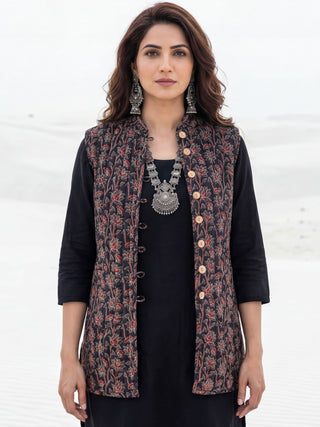 Shishir Minal Ajrakh Quilted Reversible Sleeveless Jacket