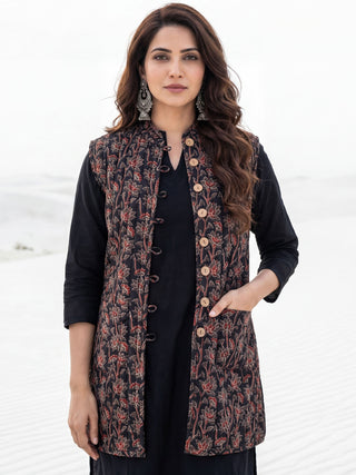Shishir Minal Ajrakh Quilted Reversible Sleeveless Jacket