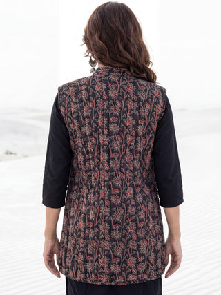 Shishir Minal Ajrakh Quilted Reversible Sleeveless Jacket