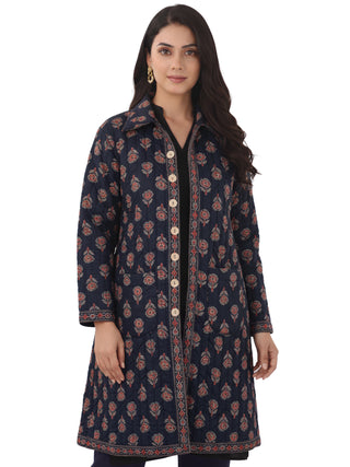 Shishir Manya Ajrakh Quilted Reversible Jacket