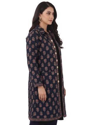 Shishir Manya Ajrakh Quilted Reversible Jacket