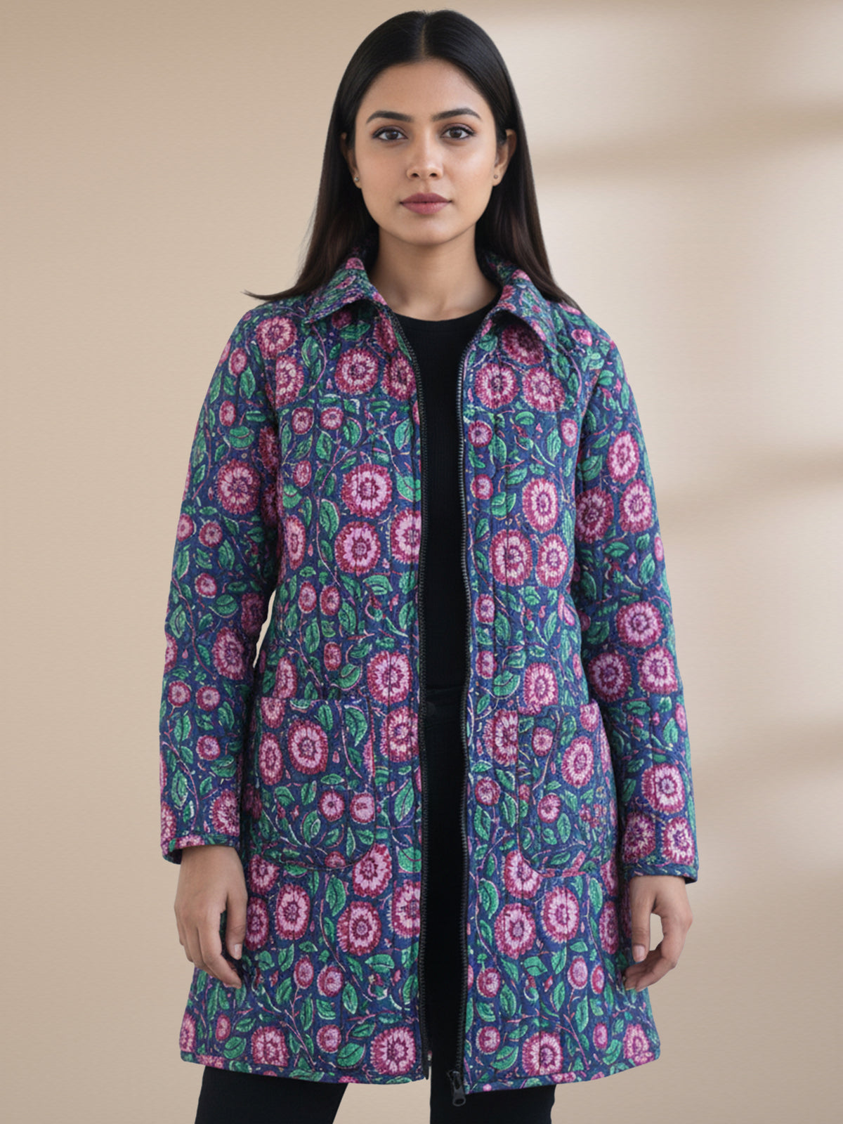 Shishir Mohini Quilted Reversible Jacket