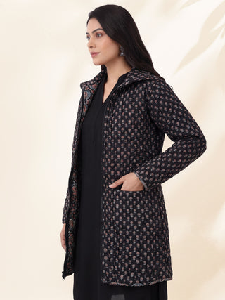 Shishir Aahana Ajrakh Quilted Reversible Jacket