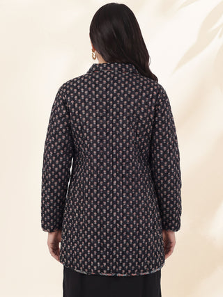 Shishir Aahana Ajrakh Quilted Reversible Jacket