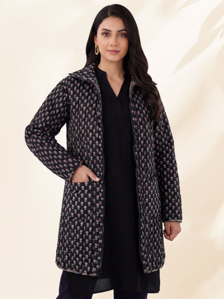 Shishir Aahana Ajrakh Quilted Reversible Jacket