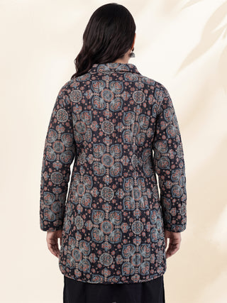 Shishir Aahana Ajrakh Quilted Reversible Jacket